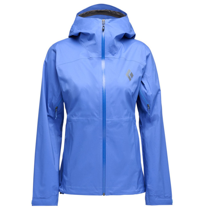 Veste imperméable femme WOMEN'S FINELINE STRETCH RAIN SHELL clean-blue Black Diamond