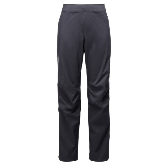 Sur-pantalon imperméable femme WOMEN'S FINELINE STRETCH FULL ZIP PANTS noir Black Diamond