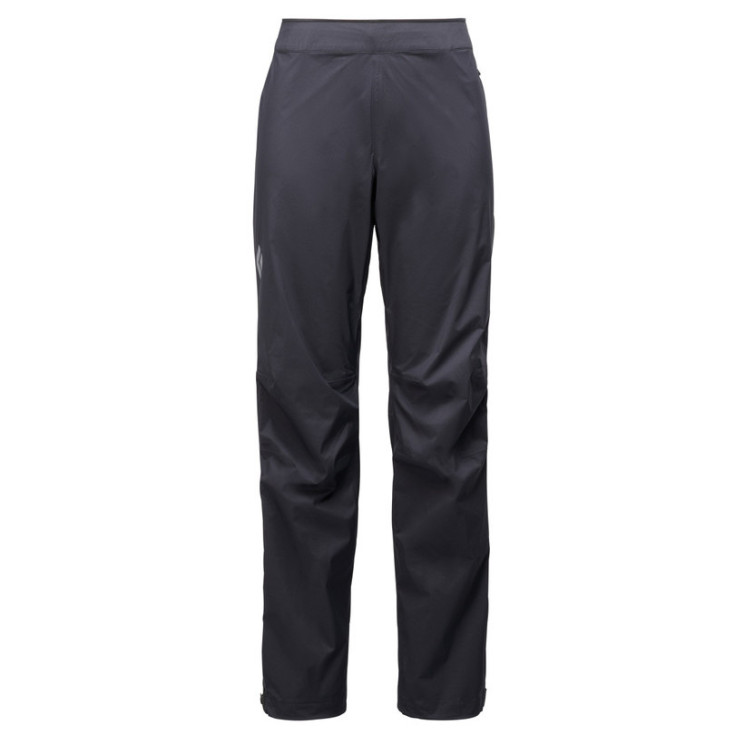 Sur-pantalon imperméable femme WOMEN'S FINELINE STRETCH FULL ZIP PANTS noir Black Diamond