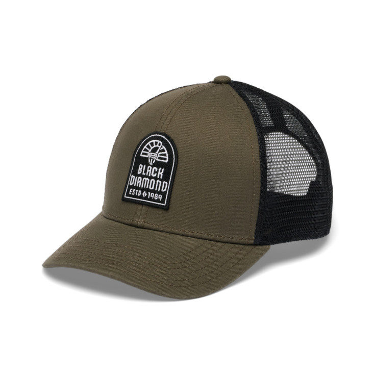 Casquette coton-mesh BD TRUCKER HAT kaki Black Diamond