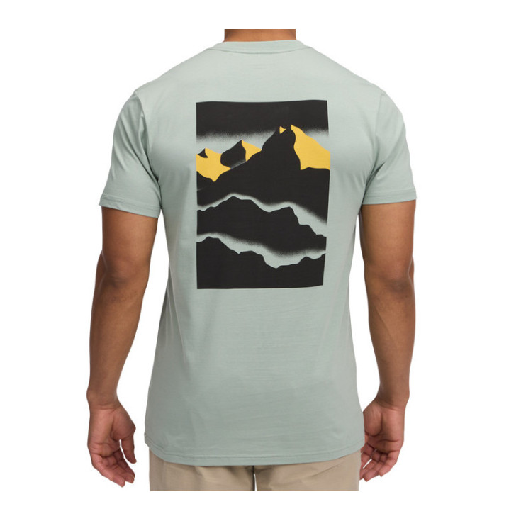 Tee-Shirt coton biologique MOUNTAINSCAPE TEE agave Black Diamond