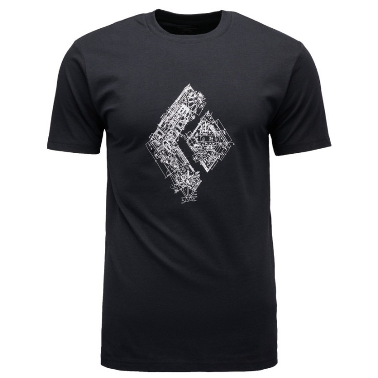 Tee-Shirt coton biologique ENGINEERED DIAMOND TEE noir Black Diamond