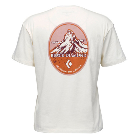 Tee-Shirt coton biologique femme WOMEN'S HERITAGE BADGE off-white Black Diamond