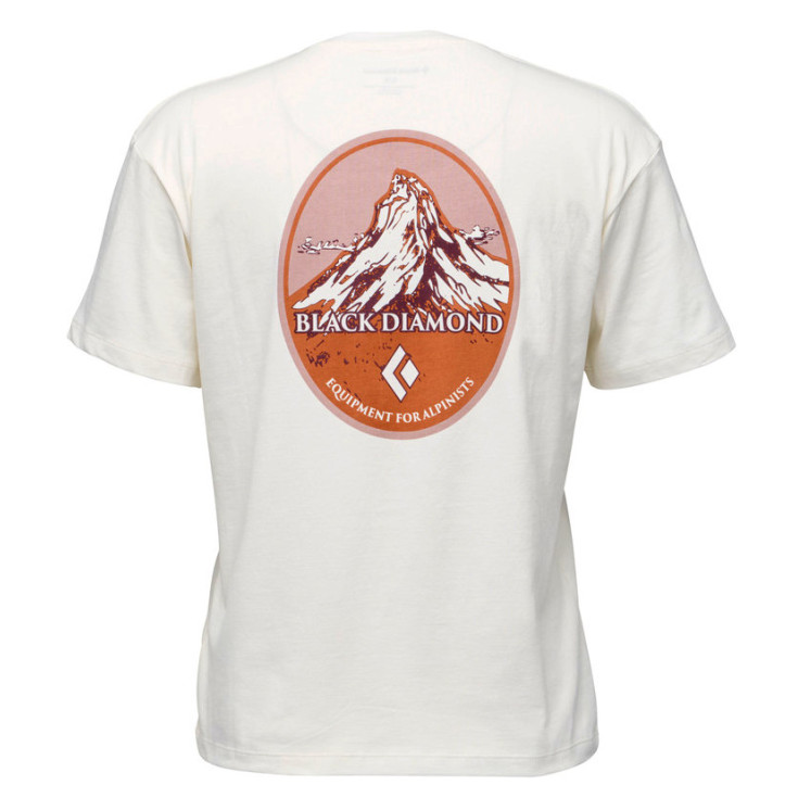 Tee-Shirt coton biologique femme WOMEN'S HERITAGE BADGE off-white Black Diamond