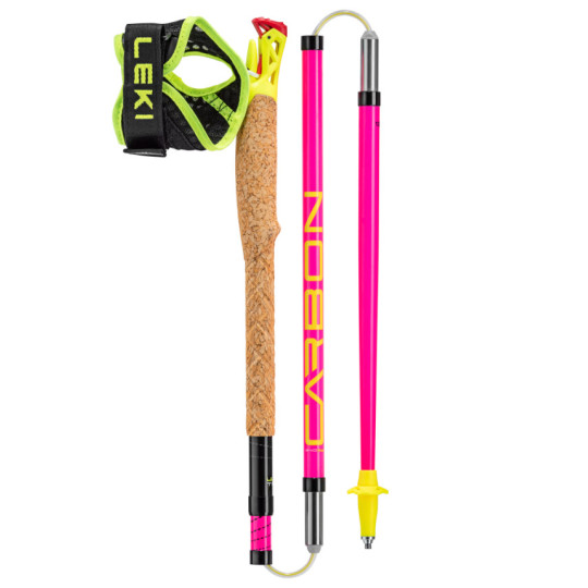 Bâtons Trail Running 4 brins ULTRATRAIL FX ONE rose LEKI (la paire)