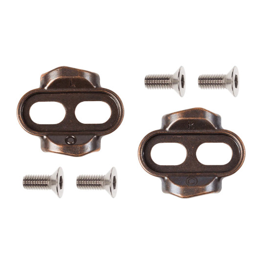 Cales EASY RELEASE bronze 0-10 pour pédales EGGBEATER de Crankbrothers (la paire)