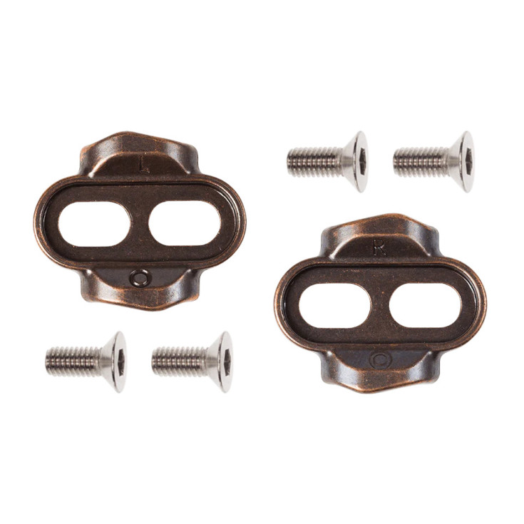 Cales EASY RELEASE bronze 0-10 pour pédales EGGBEATER de Crankbrothers (la paire)