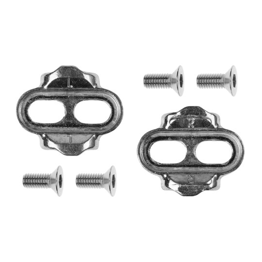 Cales STANDARD RELEASE silver 0-15 pour pédales EGGBEATER de Crankbrothers (la paire)