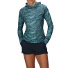 Tee-shirt été ML femme ECHO PRINTED HOODIE WOMAN olympic-nori Outdoor Research