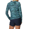 Tee-shirt été ML femme ECHO PRINTED HOODIE WOMAN olympic-nori Outdoor Research