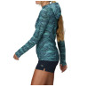Tee-shirt été ML femme ECHO PRINTED HOODIE WOMAN olympic-nori Outdoor Research