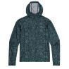 Tee-shirt manches longues à capuche été ECHO PRINTED HOODIE dark-navy atoms Outdoor Research