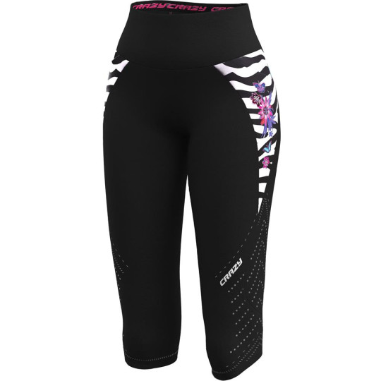 Corsaire trail Running femme MID SHORT PRESSURE zebra CRAZY IDEA 2025