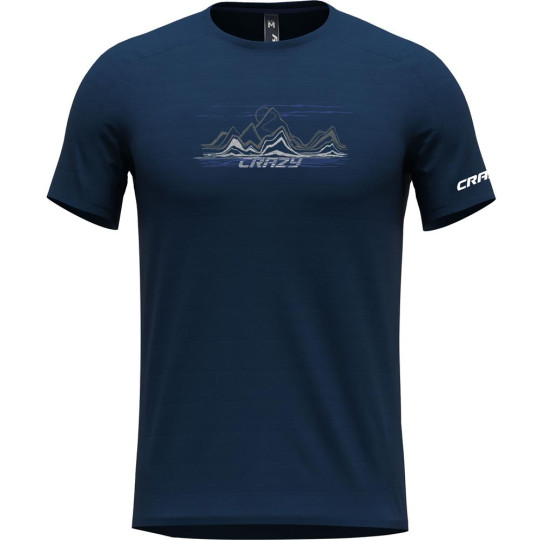 Tee-shirt respirant homme LOGO T-SHIRT blue CRAZY IDEA 2025