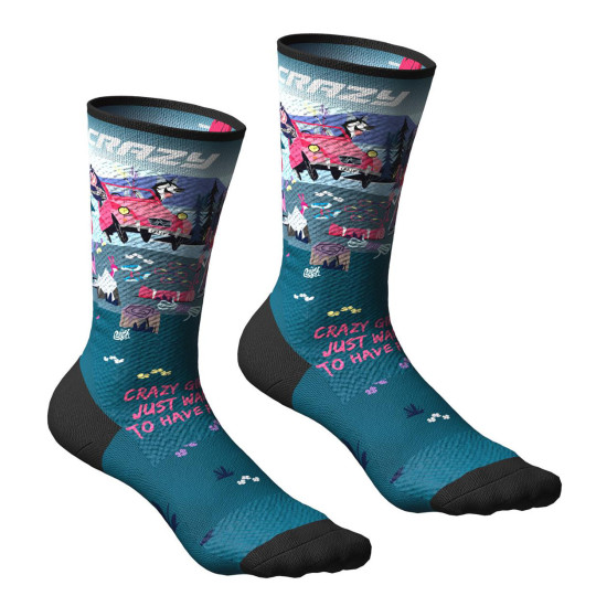 Chaussettes MID SOCKS I-Love-Mountain CRAZY IDEA 2025