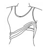 Débardeur femme avec brassière intégrée TOP SHINY lake CRAZY IDEA 2025
