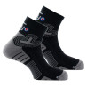 Lot de 3 paires de chaussettes running RUN ADVANCE noir Thyo