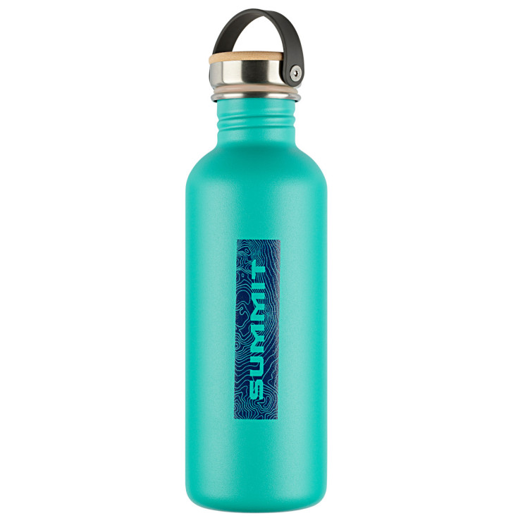 Bouteille / gourde en acier inoxydable 1L grise SUMMIT 