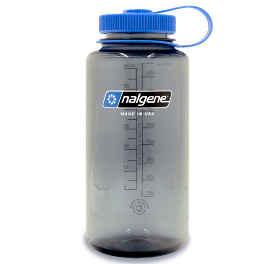 Gourde hydratation expédition 1L grande ouverture grise Nalgene
