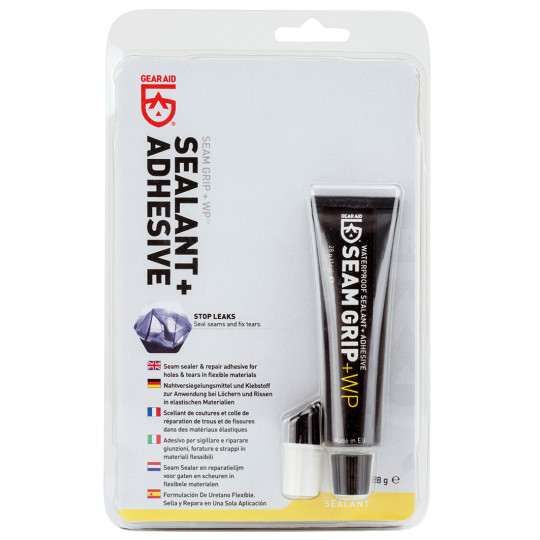 Tube de colle uréthane SEAM GRIP +WP 28g avec applicateur brosse Mc Nett GEAR AID