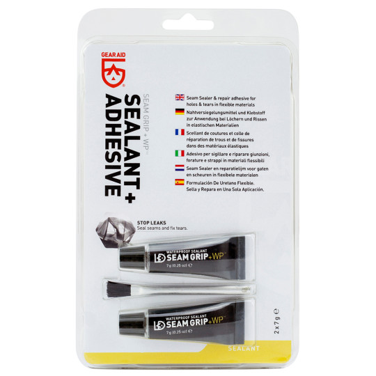 Tubes de colle uréthane SEAM GRIP +WP 2 x 7g Mc Nett GEAR AID