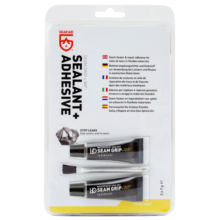 Tubes de colle uréthane SEAM GRIP +WP 2 x 7g Mc Nett GEAR AID