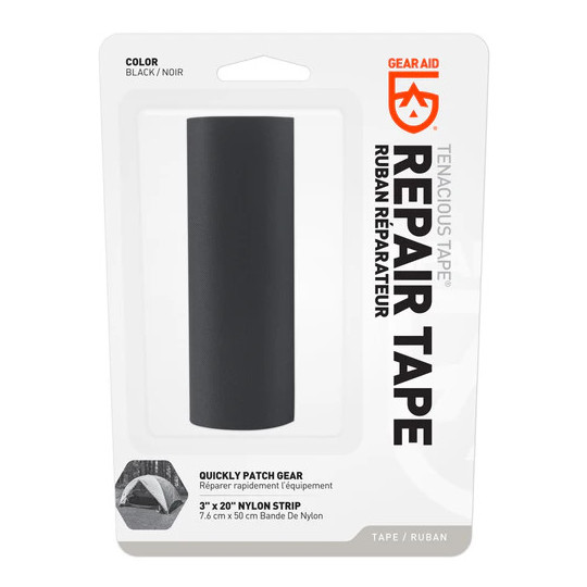 Ruban de réparation 50cm Nylon 70D TENACIOUS TAPE noir GEAR AID by Mc Nett