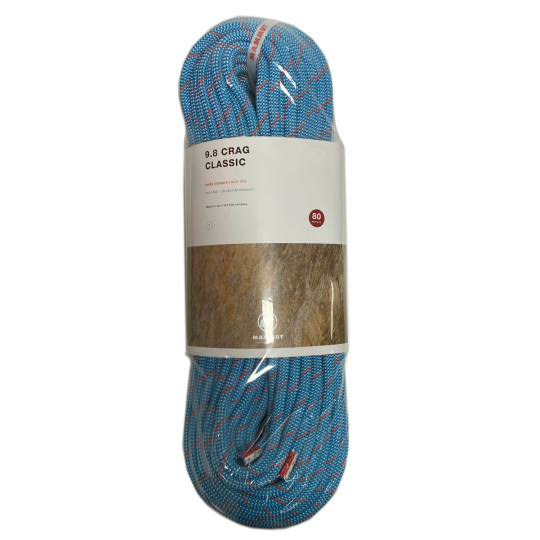 Corde à simple 80m CRAG CLASSIC ROPE 9,8mm ice-mint Mammut
