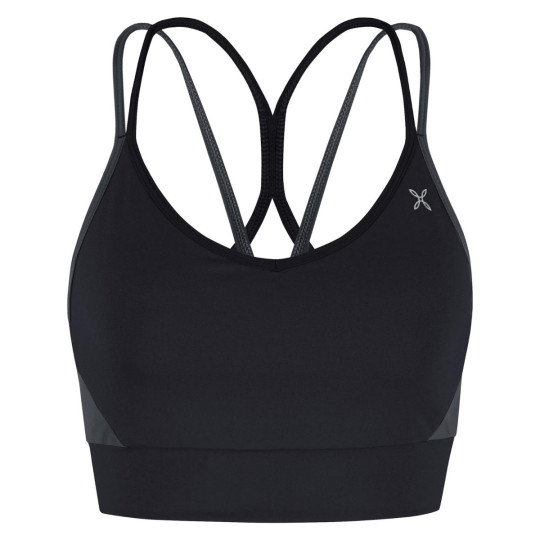 Brassière outdoor CRIMP CROSS BRA WOMAN noir-gris Montura