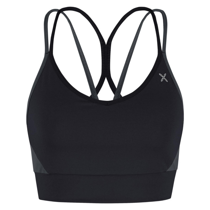 Brassière outdoor CRIMP CROSS BRA WOMAN noir-gris Montura
