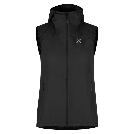 Gilet sans manches femme RISE HOODED VEST WOMAN noir Montura
