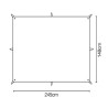 Tarp 290g Competition TARP 1 vert 245x148cm Terra Nova