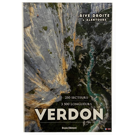 Livre Topo Escalade VERDON rive DROITE  - 250 secteurs  - 3500 longueurs - Bruno Clément - Editions CQFD 2025