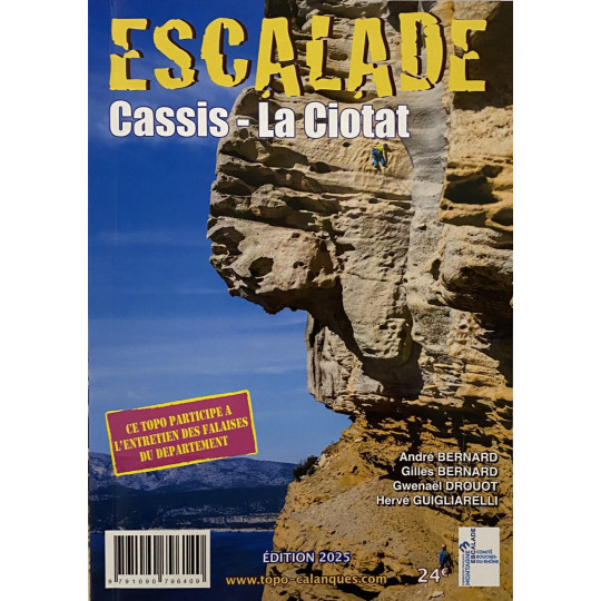 Livre Topo Escalade CASSIS-LA CIOTAT - FFME 2025