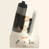Porte-bidon vélo magnétique TWIST bottle 600 smoke + Bike Set Base FIDLOCK