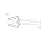 Platine support avant vélo GOPRO ou lampes EXPOSURE LIGHTS