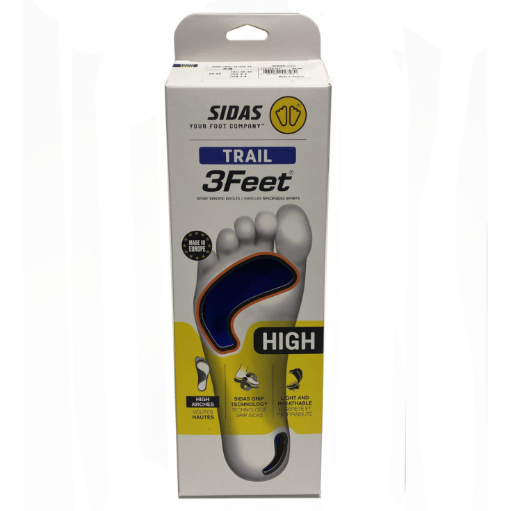 Semelles Trail Running 3Feet TRAIL V2 arche HIGH by SIDAS