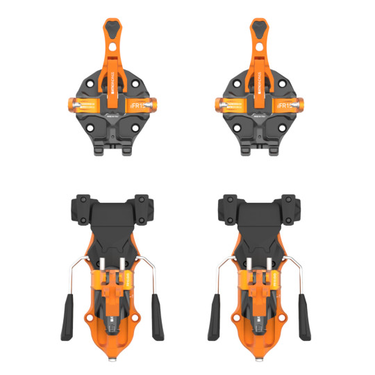 Fixation ski de rando avec freins-skis FREERAIDER 15 EVO orange ATK Bindings F25-26