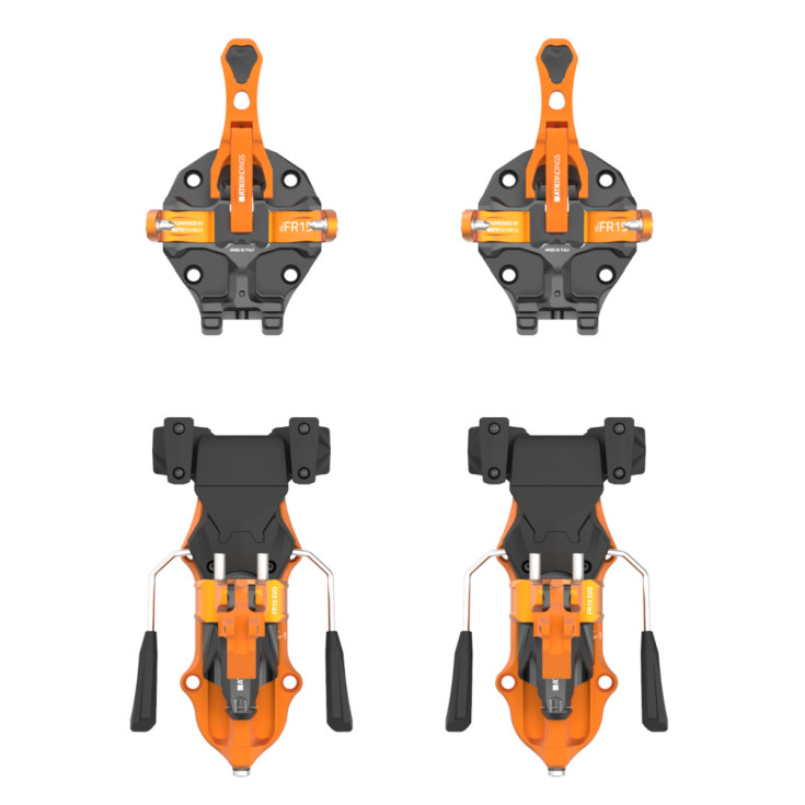 Fixation ski de rando avec freins-skis FREERAIDER 15 EVO orange ATK Bindings F25-26
