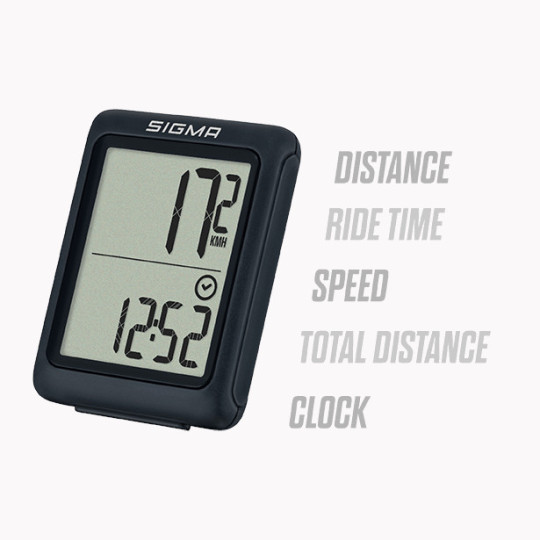 Compteur de vélo sans fil BC 5.0 WL ATS noir SIGMA Sports Germany