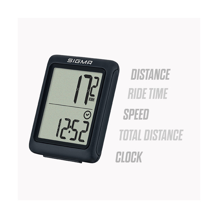 Compteur de vélo sans fil BC 5.0 WL ATS noir SIGMA Sports Germany
