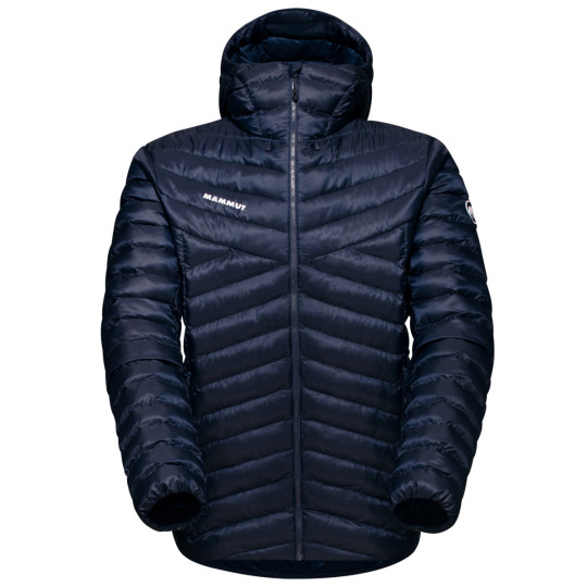 Doudoune Montagne homme ALBULA IN Hooded Jacket bleu-marine Mammut