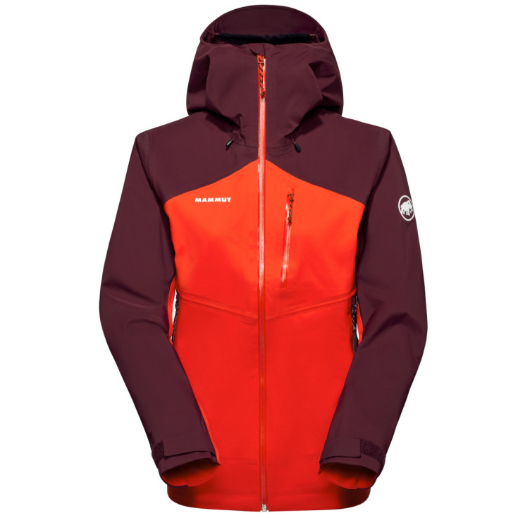 Veste imperméable femme ALTO GUIDE HS WOMEN Hooded 3L Jacket red-vin Mammut