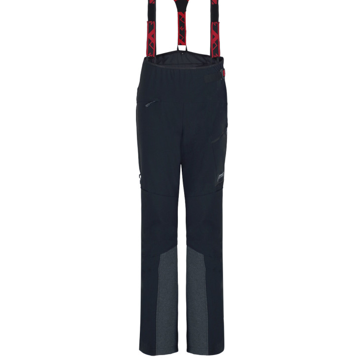 Pantalon softshell femme avec zip et guêtres COULOIR PLUS noir Directalpine