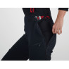 Pantalon softshell femme avec zip et guêtres COULOIR PLUS noir Directalpine