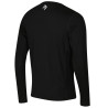 Tee-shirt laine Mérino FURRY LONG TEE noir-logo DirectAlpine