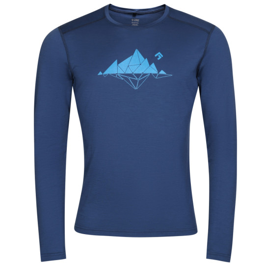 Tee-shirt laine Mérino FURRY LONG TEE glacier-lake DirectAlpine