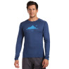 Tee-shirt laine Mérino FURRY LONG TEE glacier-lake DirectAlpine