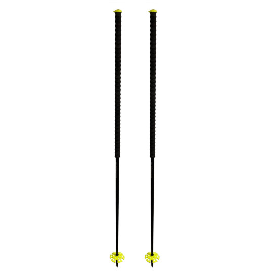 Bâtons d'Alain ski de rando couleur AIGLE NOIR-JAUNE Alain DESEZ Chamonix (la paire)