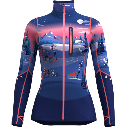 Polaire full-zip femme OXYGEN X186-selfie CRAZY IDEA